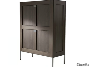 ERACLE - Solid wood highboard with doors _ Maxalto