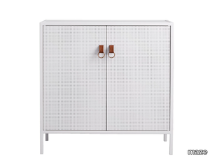 LIZA - Painted metal highboard with doors _ maze