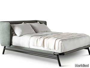 EDOARDO PIPING - Double bed with upholstered headboard _ Meridiani