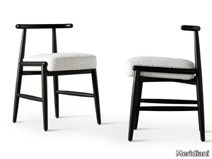 EMILIA - Ash chair with removable cover _ Meridiani