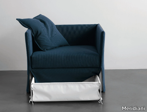 FOX - Fabric armchair bed with removable cover _ Meridiani