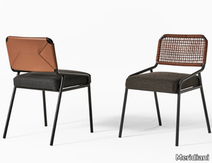 TAI - Fabric and leather chair _ Meridiani