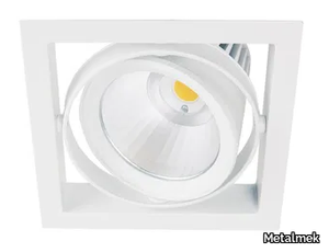 FIRST SINGLE - Recessed LED adjustable powder coated aluminium spotlight _ Metalmek