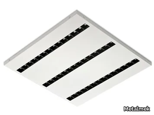 595 LENS 2095 - LED powder coated steel Lamp for false ceiling _ Metalmek