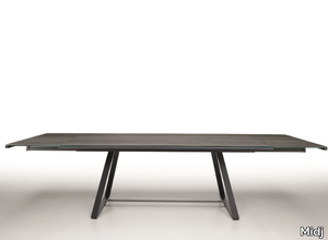 ALFRED - Extending rectangular glass ceramic table _ Midj