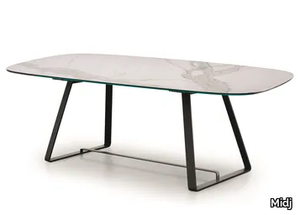 ALFRED - Rectangular glass ceramic table _ Midj