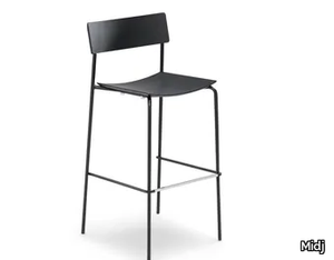 MITO H75 - Wooden barstool with back _ Midj