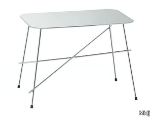 WALTER - Rectangular stainless steel coffee table _ Midj