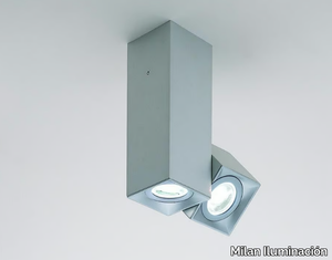 DAU SPOT 6050 - Adjustable square ceiling metal spotlight _ Milan Iluminación