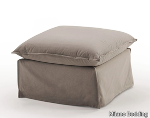 CLARKE - Square fabric pouf _ Milano Bedding