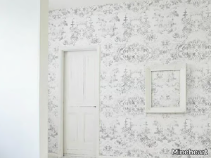 ALMOST WHITE DELFT BAROQUE - Vinyl wallpaper with floral pattern _ Mineheart