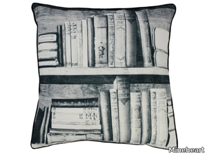 BOOKSHELF - Square fabric cushion _ Mineheart