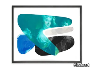 SHAPE AND COLOUR BLUE - Canvas print _ Mineheart