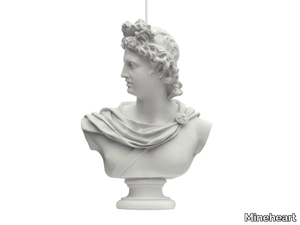 HERO STATUE LAMP - LED marble pendant lamp _ Mineheart