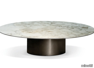 DOYLE - Round marble coffee table _ Minotti