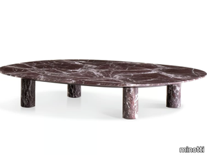 GLADSTONE - Oval marble coffee table _ Minotti