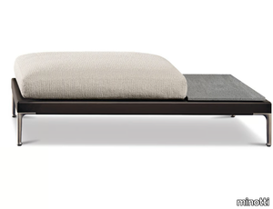 PATIO - Square outdoor fabric bench _ Minotti