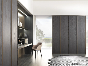 REX - Sectional wooden wardrobe with coplanar doors _ MisuraEmme