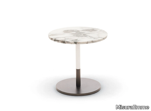 STILETTO - Round marble high side table _ MisuraEmme