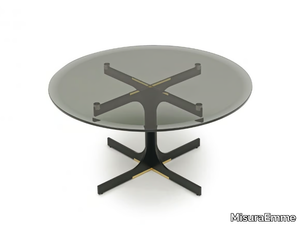 JANUS - Round glass coffee table _ MisuraEmme