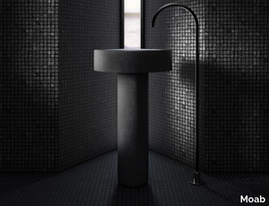 LVC - Freestanding round concrete washbasin _ Moab