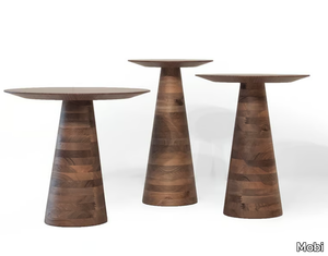 GOREME - Round wooden high side table _ Mobi