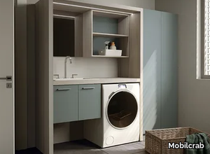 EASY 12 - Sectional laundry room cabinet for washing machine _ Mobilcrab