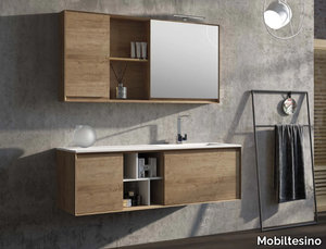 LU.31 - Solid wood vanity unit _ Mobiltesino