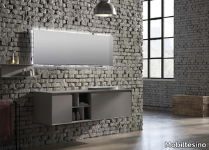 LU.44 - Wall-mounted vanity unit _ Mobiltesino