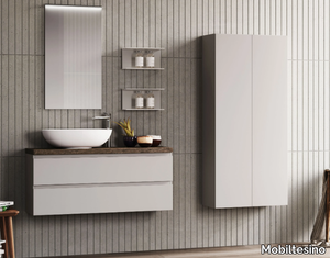 C73 - Wall-mounted vanity unit with drawers _ Mobiltesino