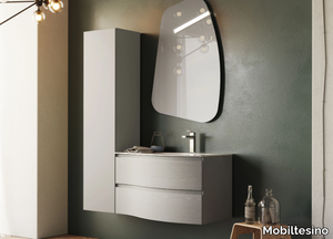 N31 - Wall-mounted ash vanity unit with drawers _ Mobiltesino