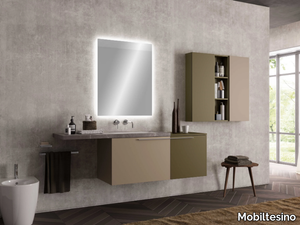 UR05 - Single wall-mounted vanity unit _ Mobiltesino