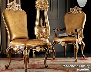 11507 - Upholstered leather chair _ Modenese Luxury Interiors