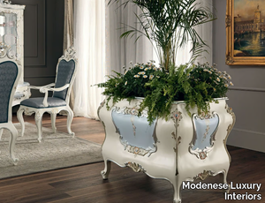 11637 - Solid wood plant pot _ Modenese Luxury Interiors