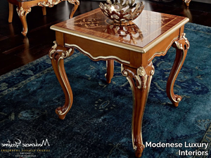 12628 - Square solid wood coffee table _ Modenese Luxury Interiors