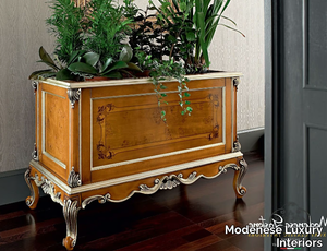 12667 - Solid wood plant pot _ Modenese Luxury Interiors