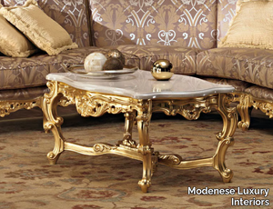11615 - Low rectangular solid wood coffee table _ Modenese Luxury Interiors