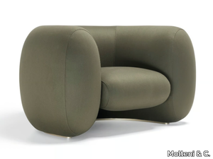 CINNAMON - Fabric armchair with armrests _ Molteni & C.