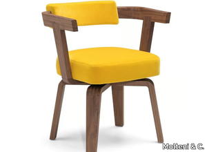 PORTA VOLTA - Upholstered chair with armrests _ Molteni & C.