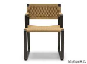 GREEN POINT - Sled base garden chair with armrests _ Molteni & C.