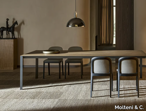 HALF A SQUARE - Rectangular wooden table _ Molteni & C.