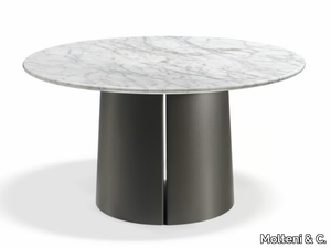 MATEO - Round marble table _ Molteni & C.