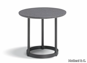 REGENT - Round lava stone coffee table _ Molteni & C.