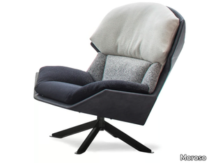 CLARISSA - Swivel fabric armchair _ Moroso