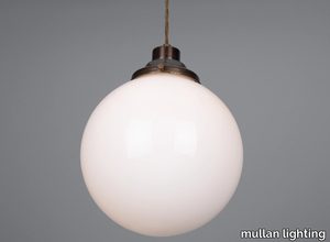 GENTRY 25CM OPAL GLOBE - Handmade pendant lamp _ mullan lighting