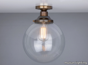 RIAD 25CM GLOBE CEILING LIGHT FITTING - LED handmade ceiling lamp _ mullan lighting