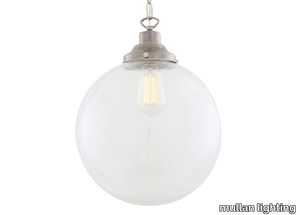 RIAD CLEAR GLOBE PENDANT LIGHT 30CM - Handmade glass pendant lamp _ mullan lighting