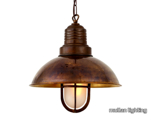 TIRANA DECK PENDANT LIGHT - Brass pendant lamp _ mullan lighting