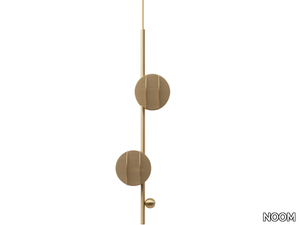 EL VERTICAL CS1 - LED brass pendant lamp _ NOOM