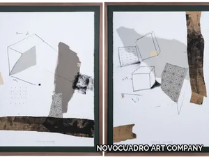 Cubus I & II - Paper Painting _ NOVOCUADRO ART COMPANY